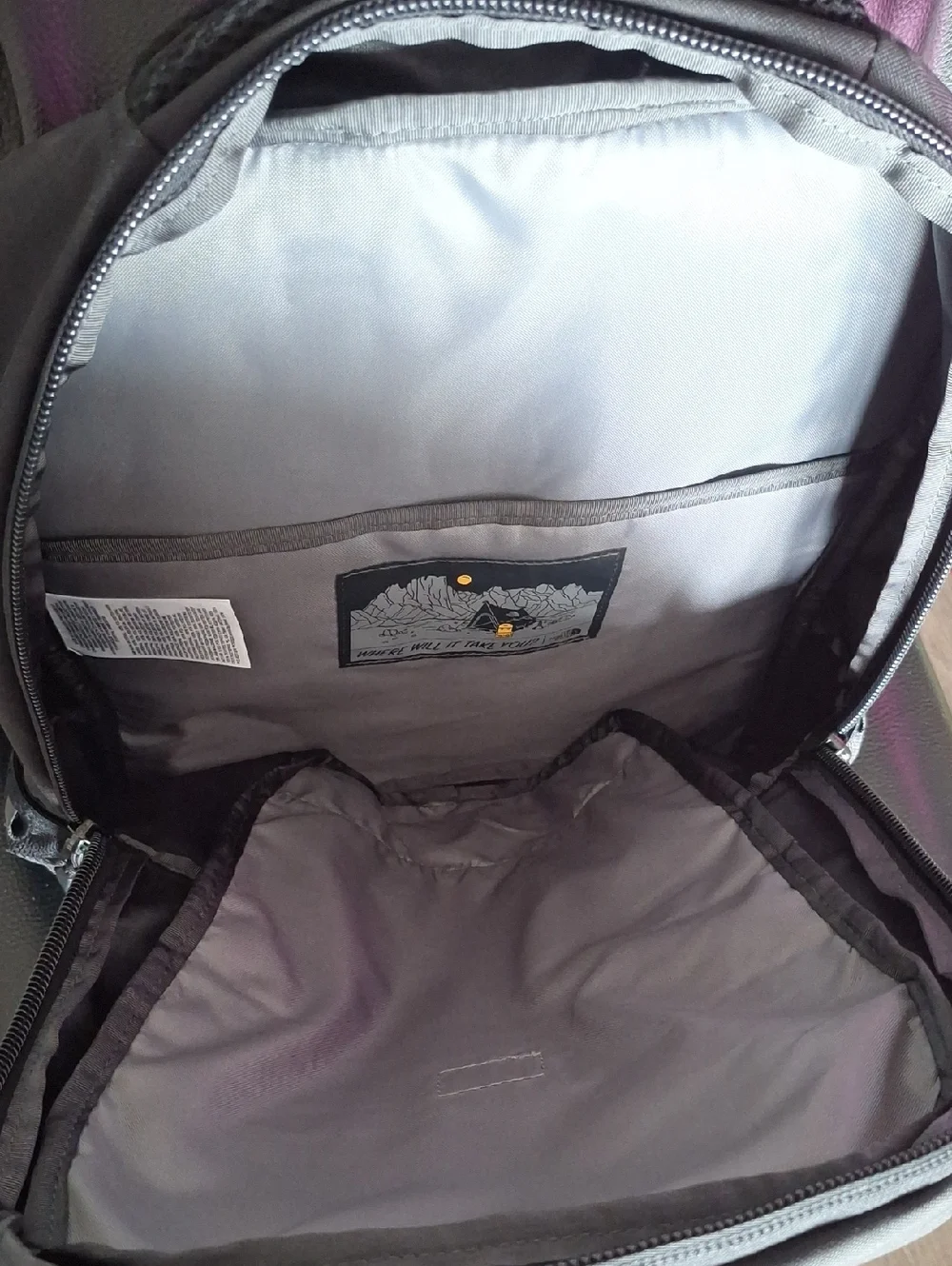 The North Face compartments black multiple