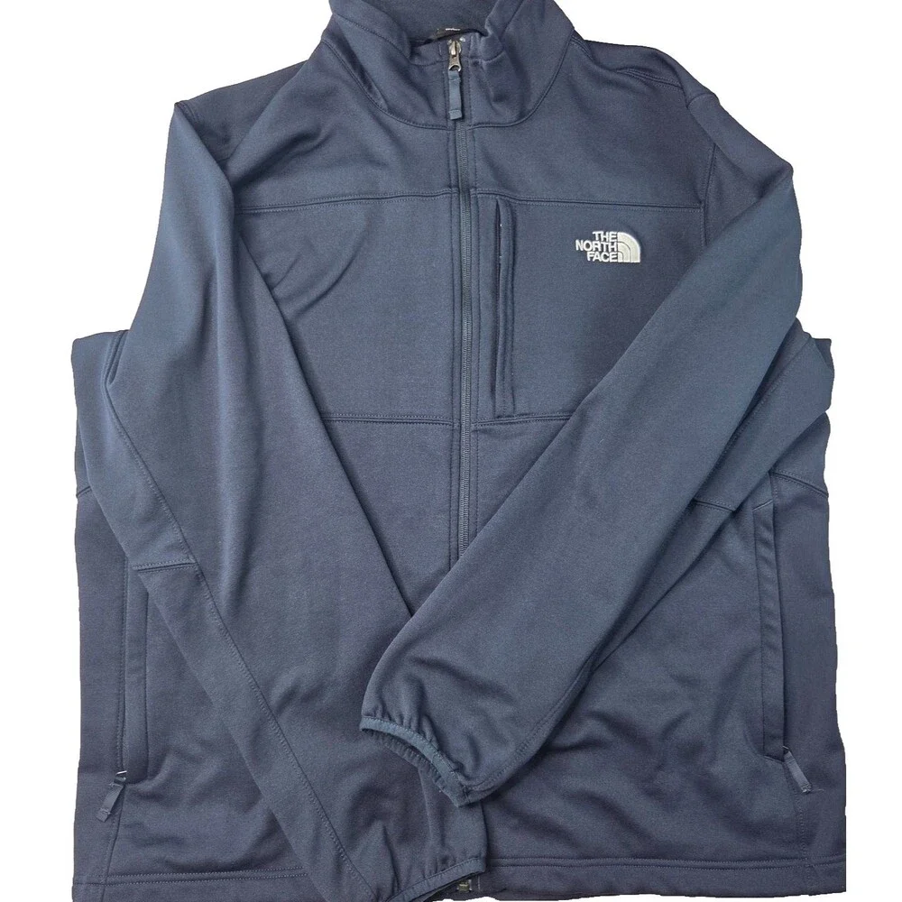 The North Face Soft Shell Jacket Men's XL Navy Full Zip
