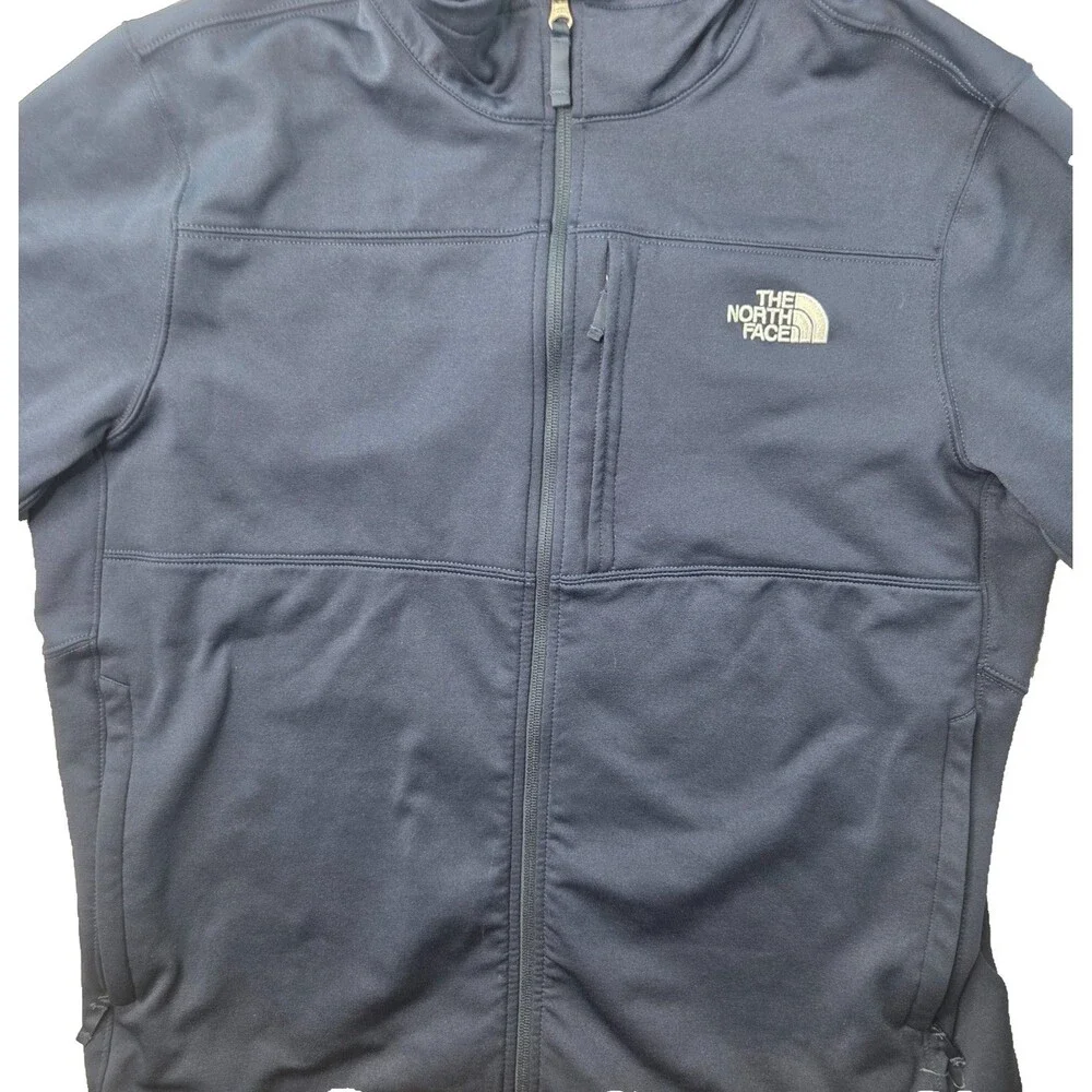 The North Face Soft Shell Jacket Men's XL Navy Full Zip