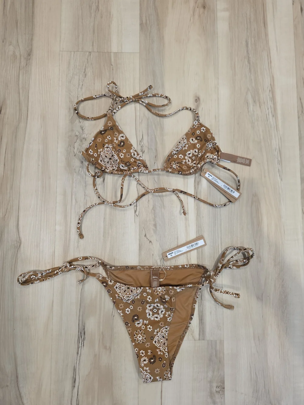 SKIMS brown floral