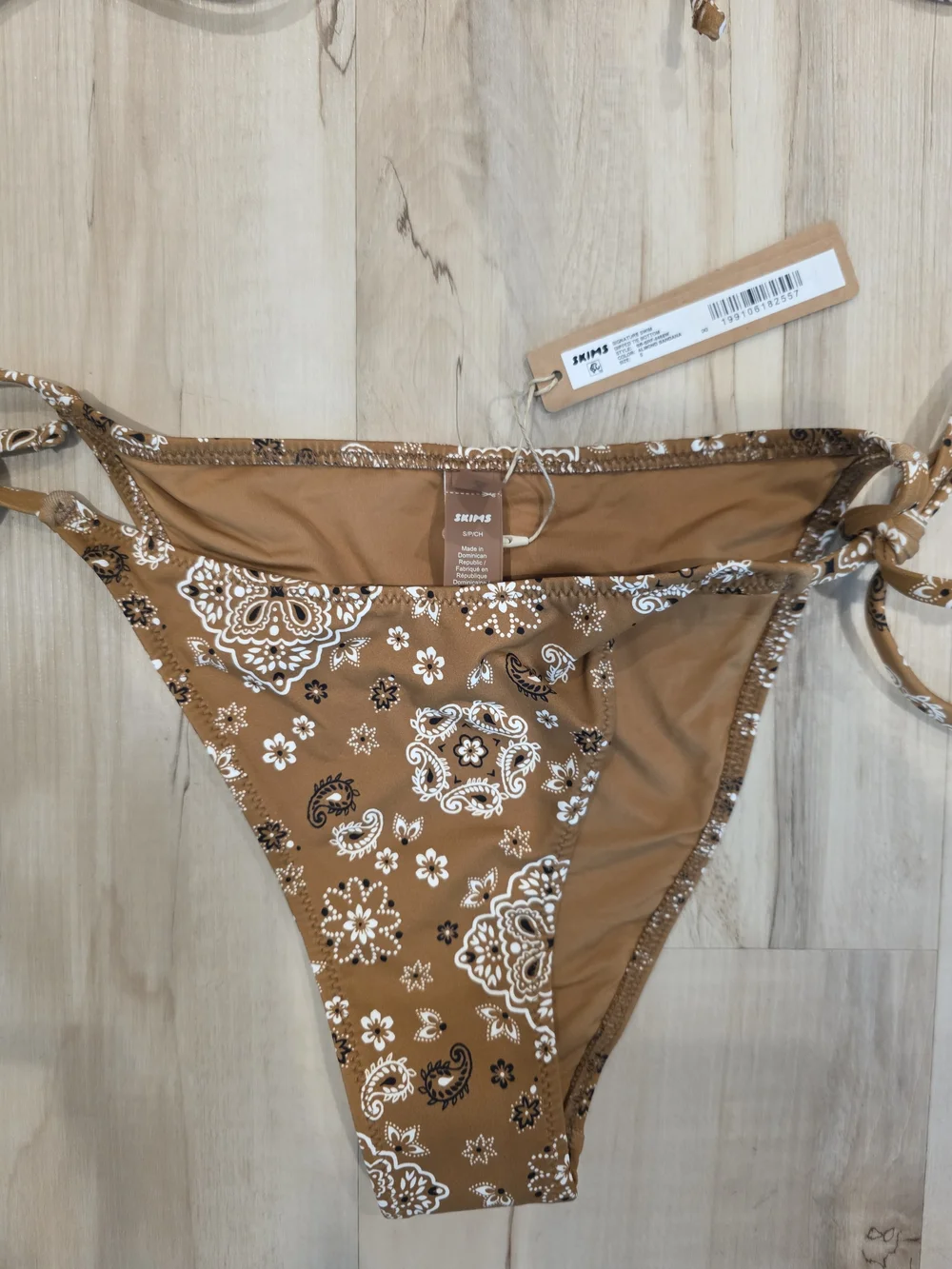 SKIMS brown floral