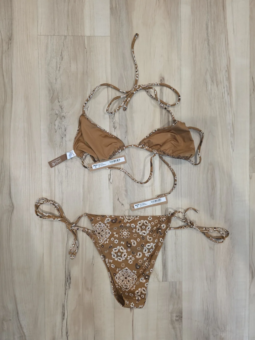 SKIMS brown floral