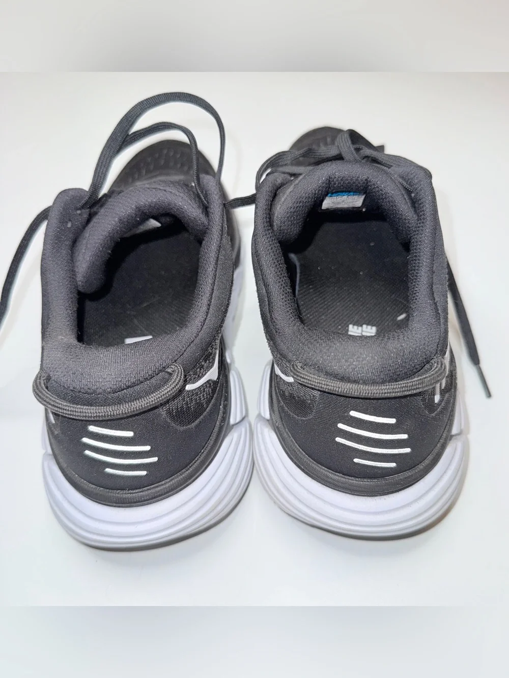 Hoka Black and White Men's Athletic Running Shoes