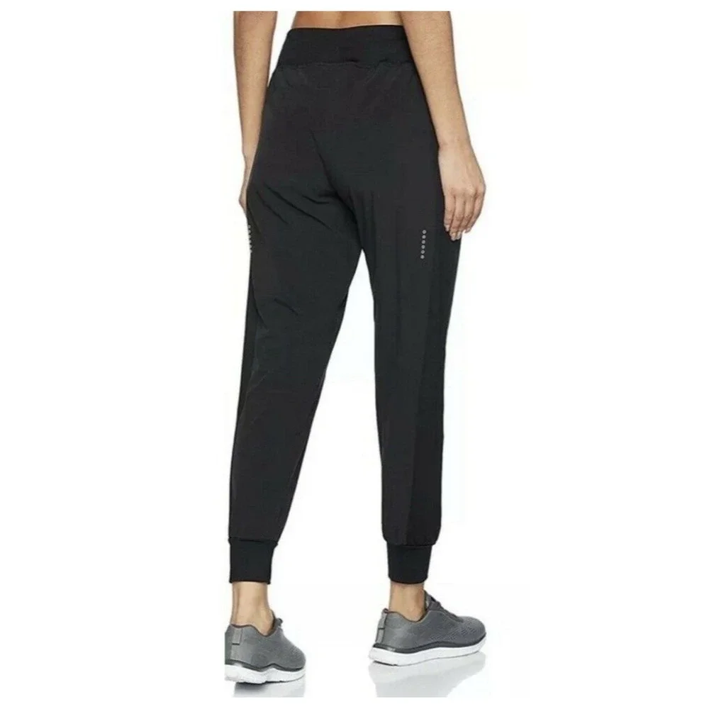Nike Flex Essential Women's MEDIUM Running Pants Black Jogger Tapered AQ9715-010
