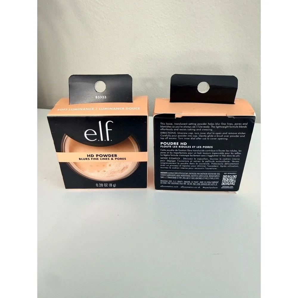 e.l.f. HD Powder Womens 0.28oz Soft Luminance Blurring Setting Lot of 2 NEW