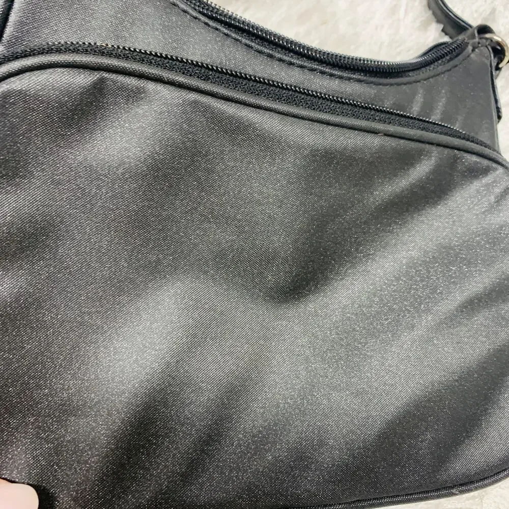 Y2k Mini Black Sparkle Cross Body Shoulder Bag