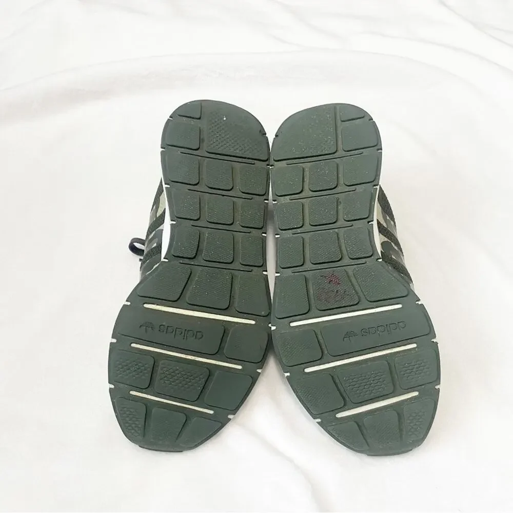 Adidas originals mens swift run X camo green athletic sneakers size 8