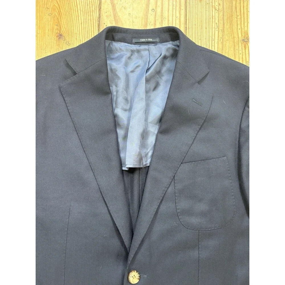 Suitsupply Hudson HL Int Super 130’s Wool Navy Blazer Sport coat Men’s Size 44S