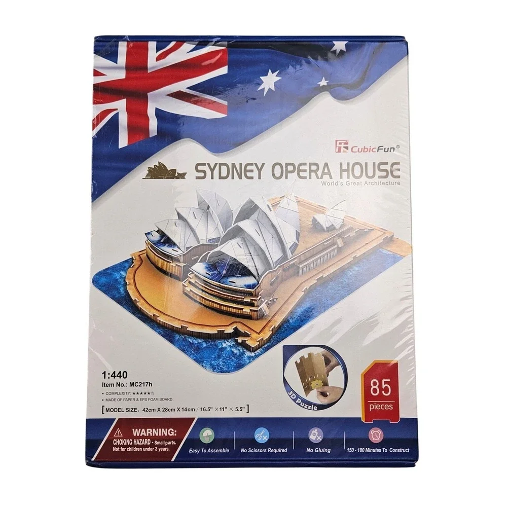 CubicFun Sydney Opera House 3D Puzzle World Great Architecture MC217h 85 Pieces