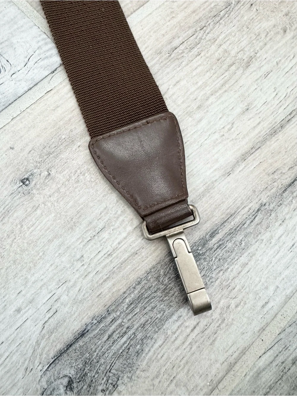 CHANEL brown nylon