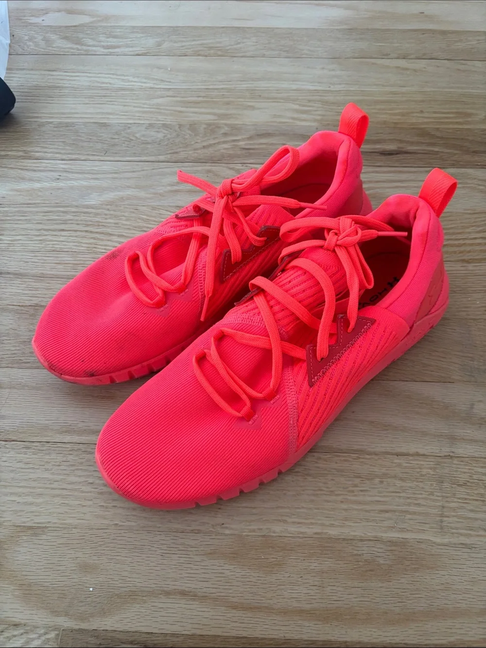 Men’s Under Armour Hover Bright Neon Pink Athletic Sneakers