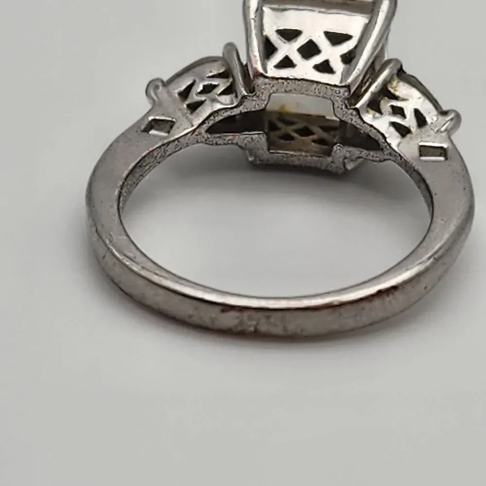 Premier Designs Proposal Silver Tone & Clear CZ Ring (6)