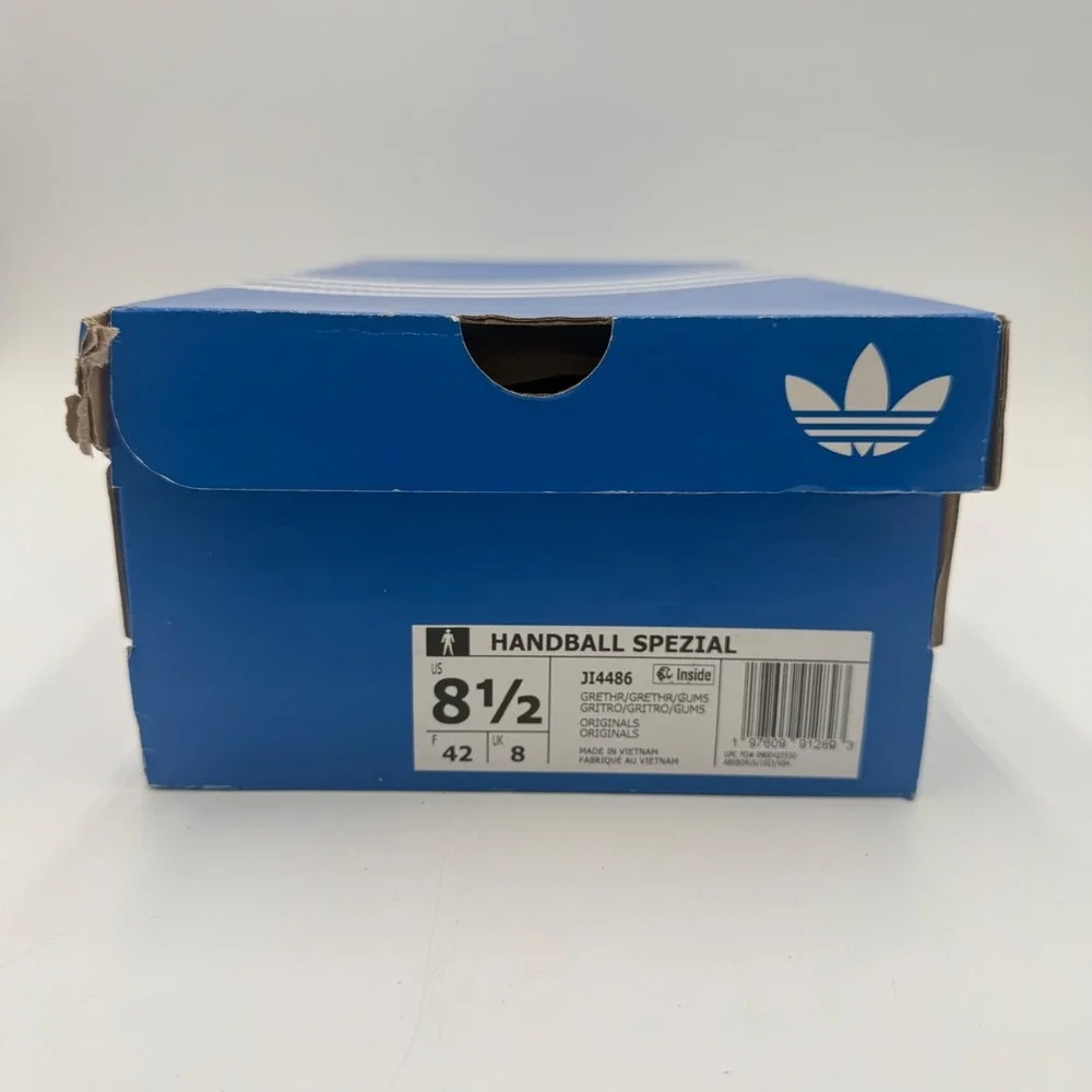 Adidas Originals Men's Size 8.5 Handball Spezial Shoes Sneakers Gray JI4486 NEW