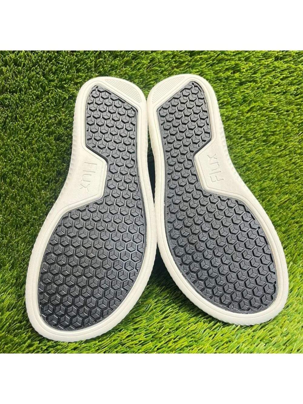 Flux Footwear Adapt Leather Trainer White Mens Size 9 Athletic Shoes Sneakers