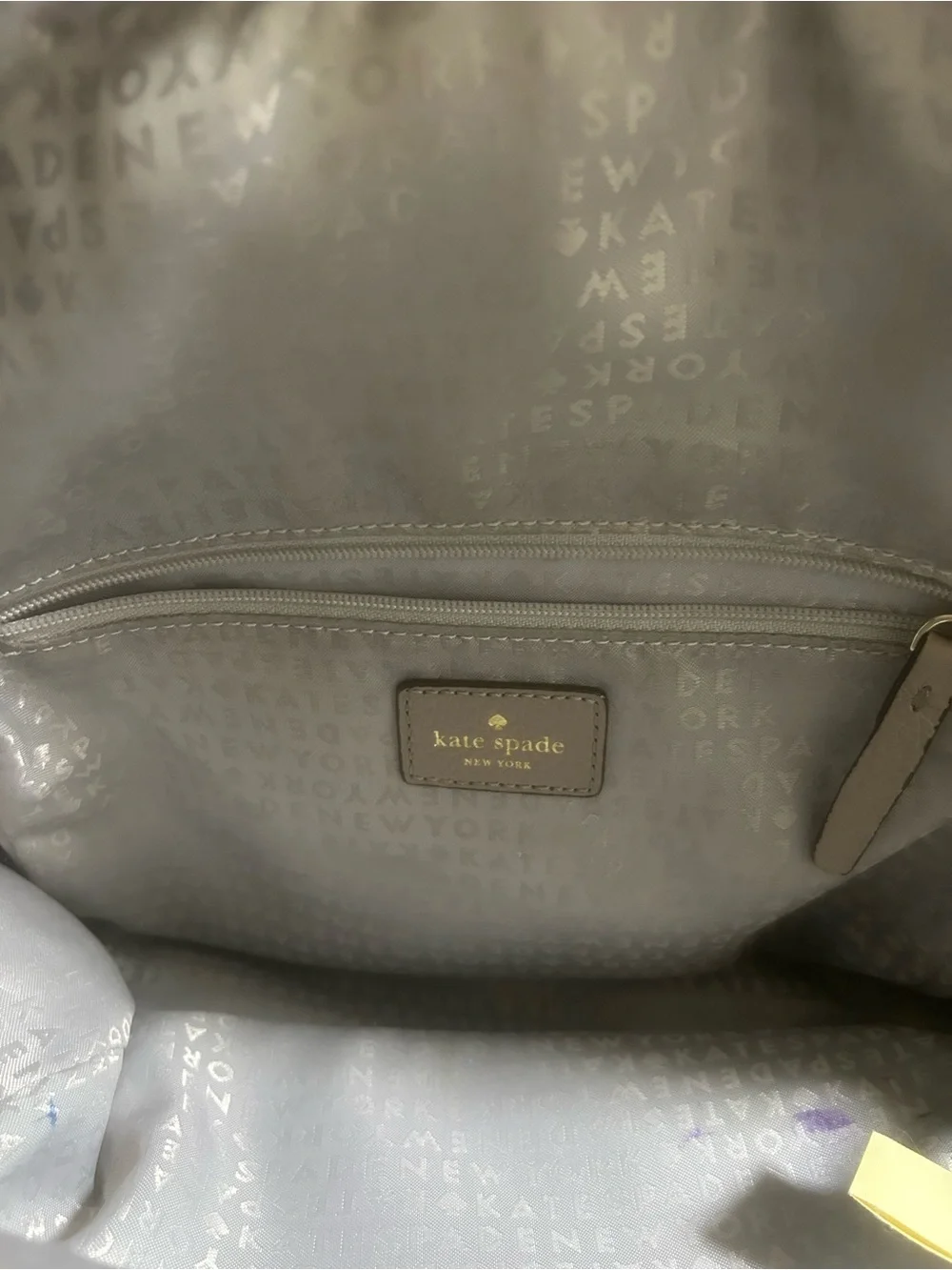 Kate Spade Mini Larchmont Backpack Gray