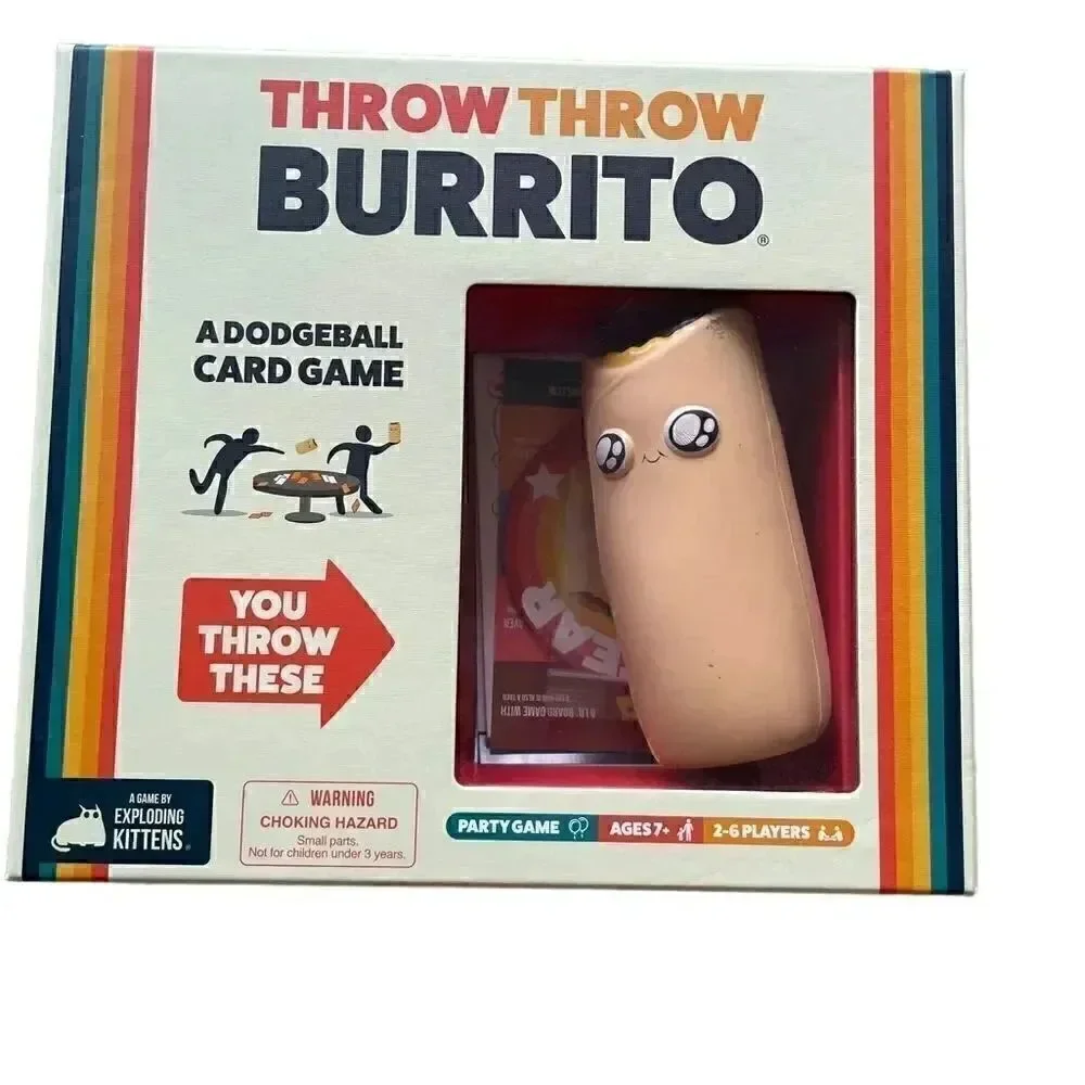 Throw Throw Burrito Case- Interactive Dodgeball Fun Classic Board Game, Age 7+