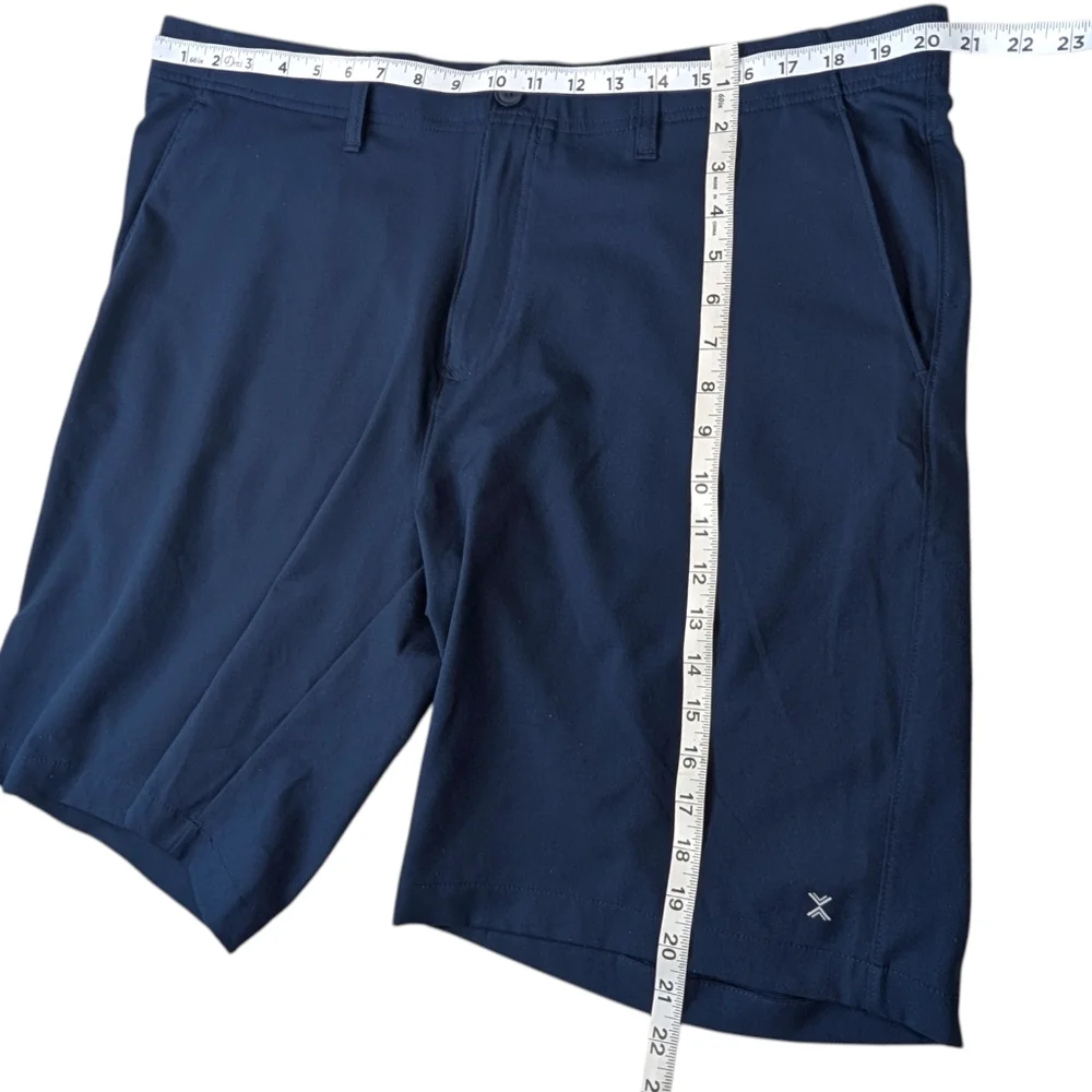 Xersion Mens XL Quick Dry Golf Shorts Blue Athletic Performance Chino Pockets