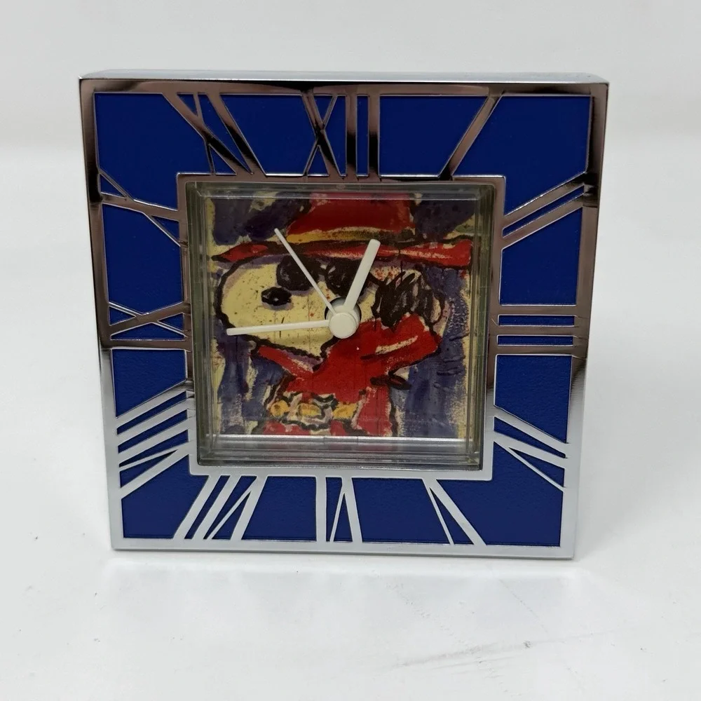 Snoopy by Everhart TimeXpressions Desk Clock Undercover Hollywood w/ Box
