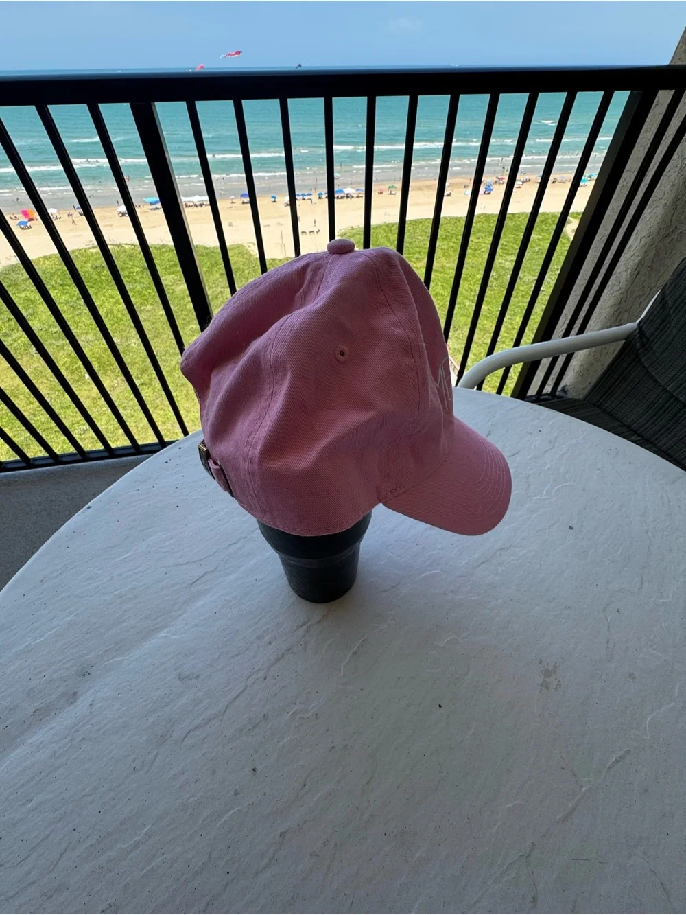 Pink 'MEOW' Embroidered Baseball Cap