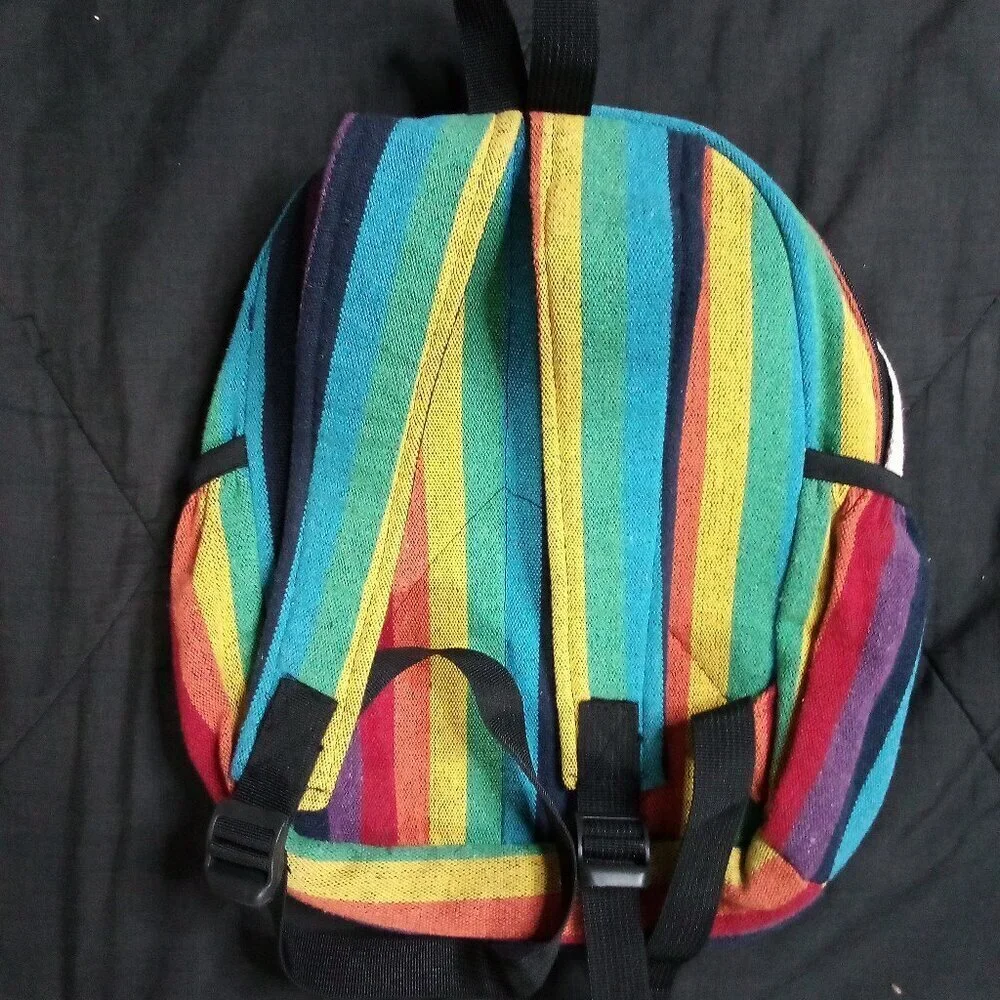 Himalayan Hemp Rainbow Mini Backpack