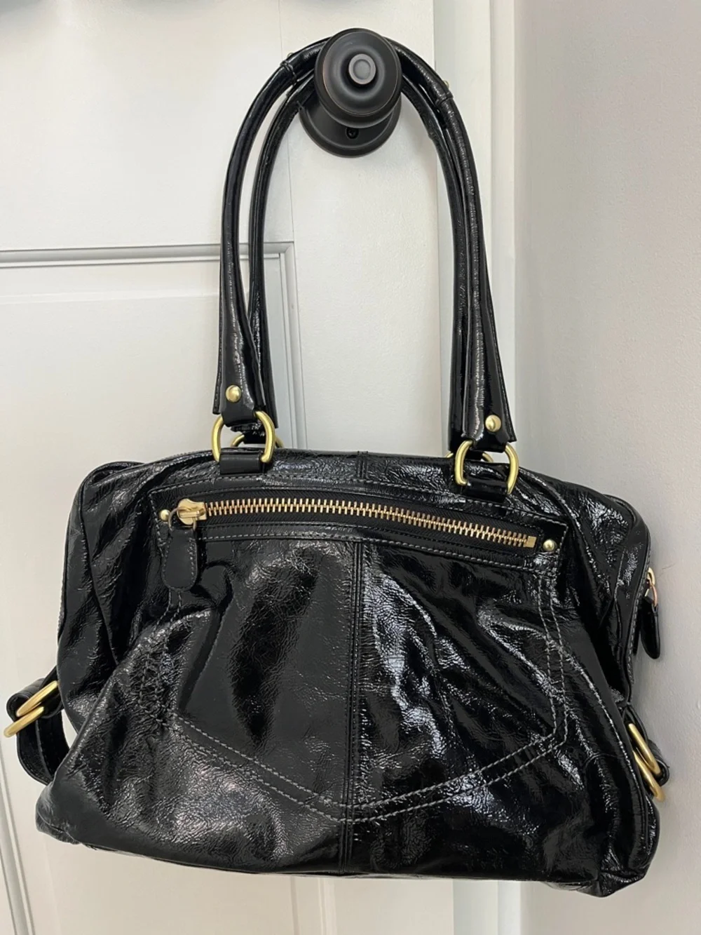 Coach Archive Limited Edition Patent Peyton Satchel 13051