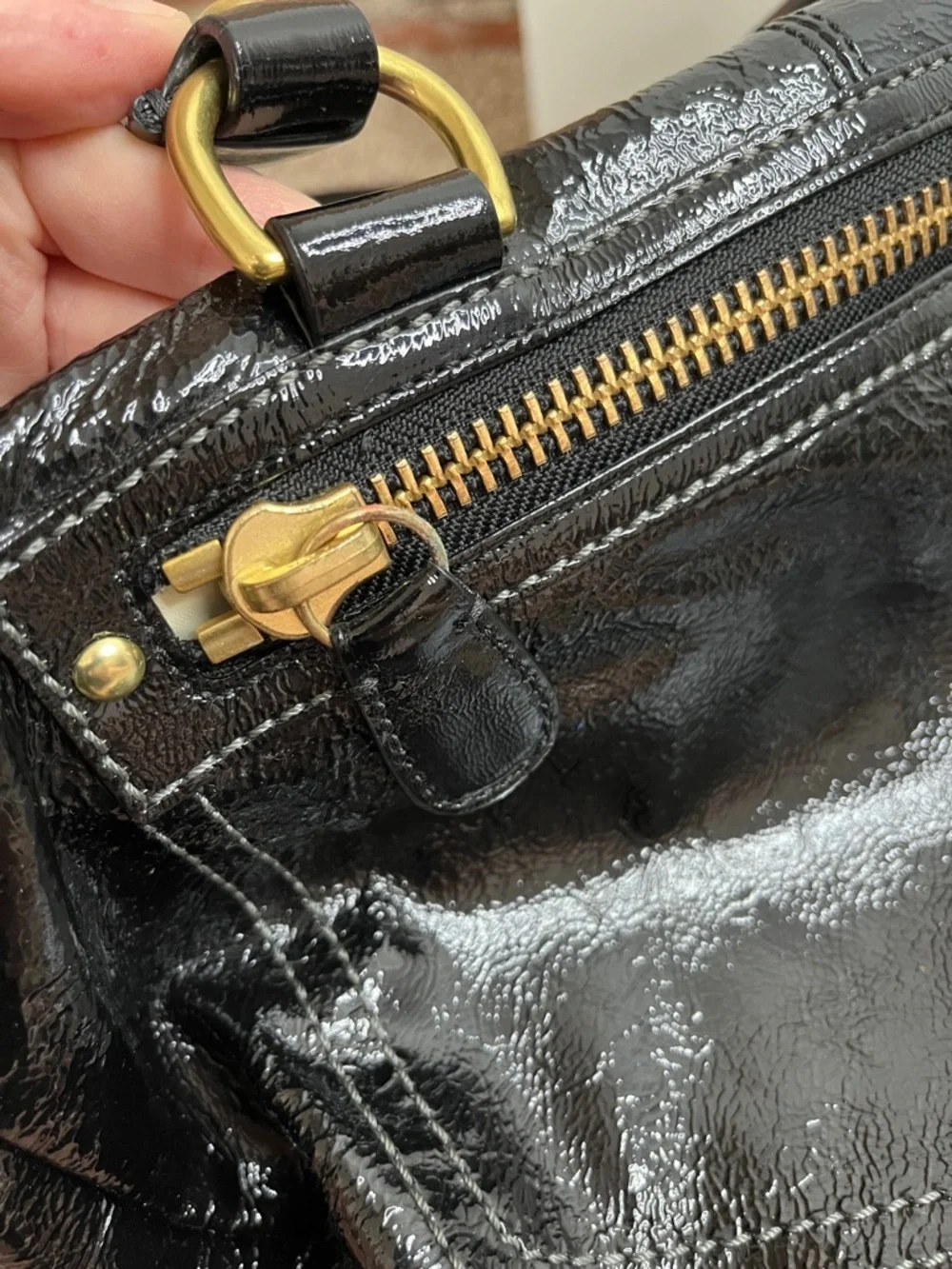 Coach Archive Limited Edition Patent Peyton Satchel 13051