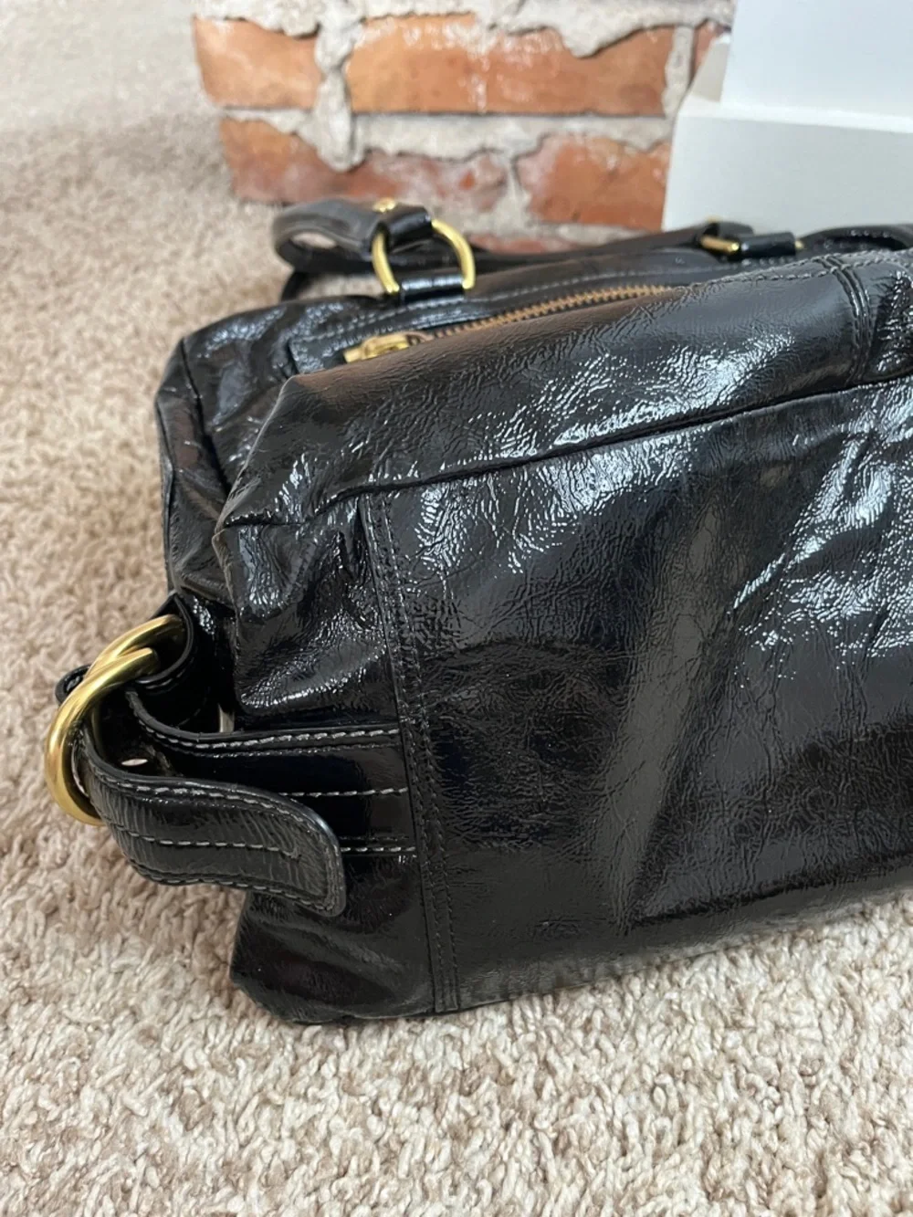 Coach Archive Limited Edition Patent Peyton Satchel 13051