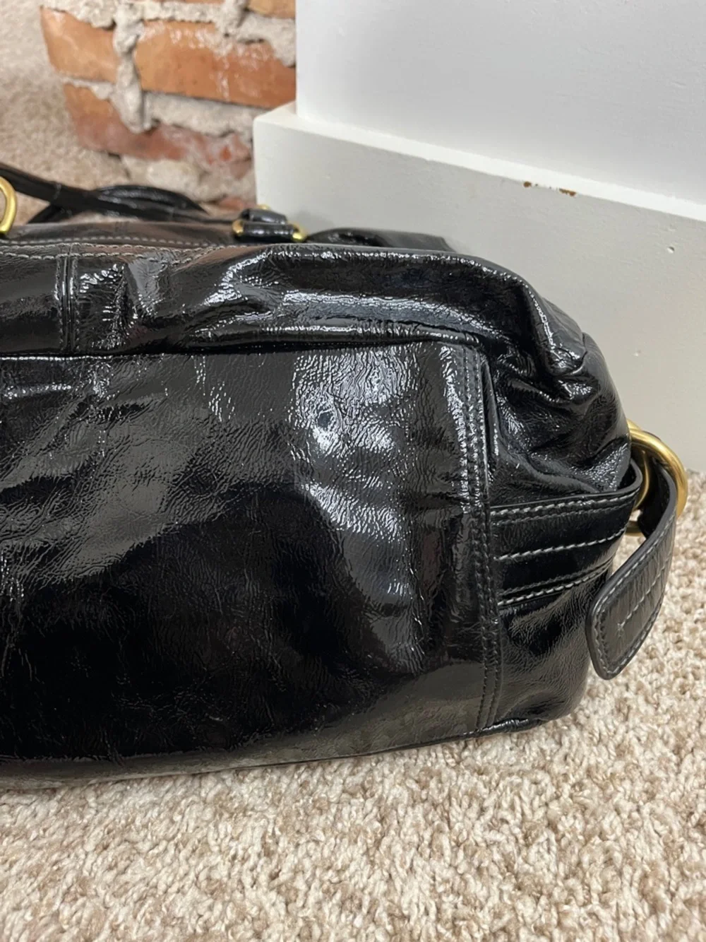 Coach Archive Limited Edition Patent Peyton Satchel 13051