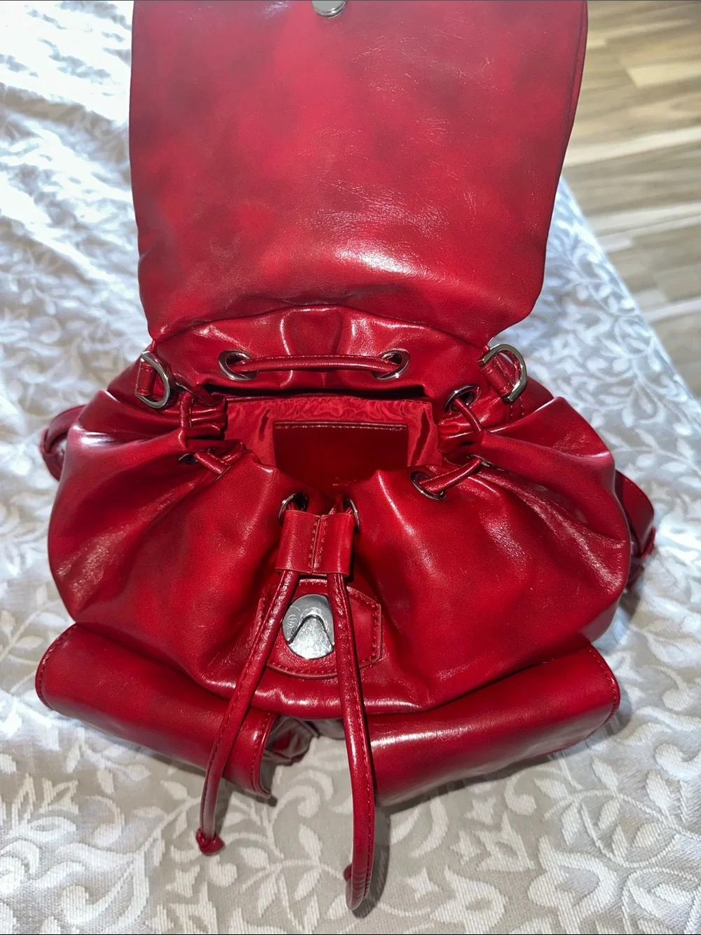 Desigual Red Backpack Purse