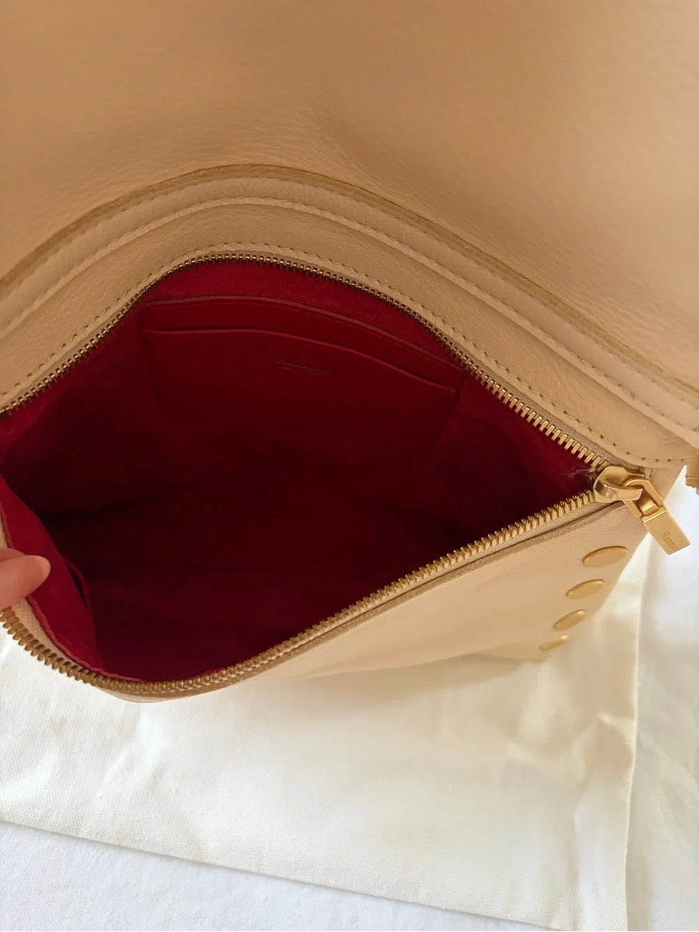 Hammitt VIP Leather Crossbody with Gold Hardware