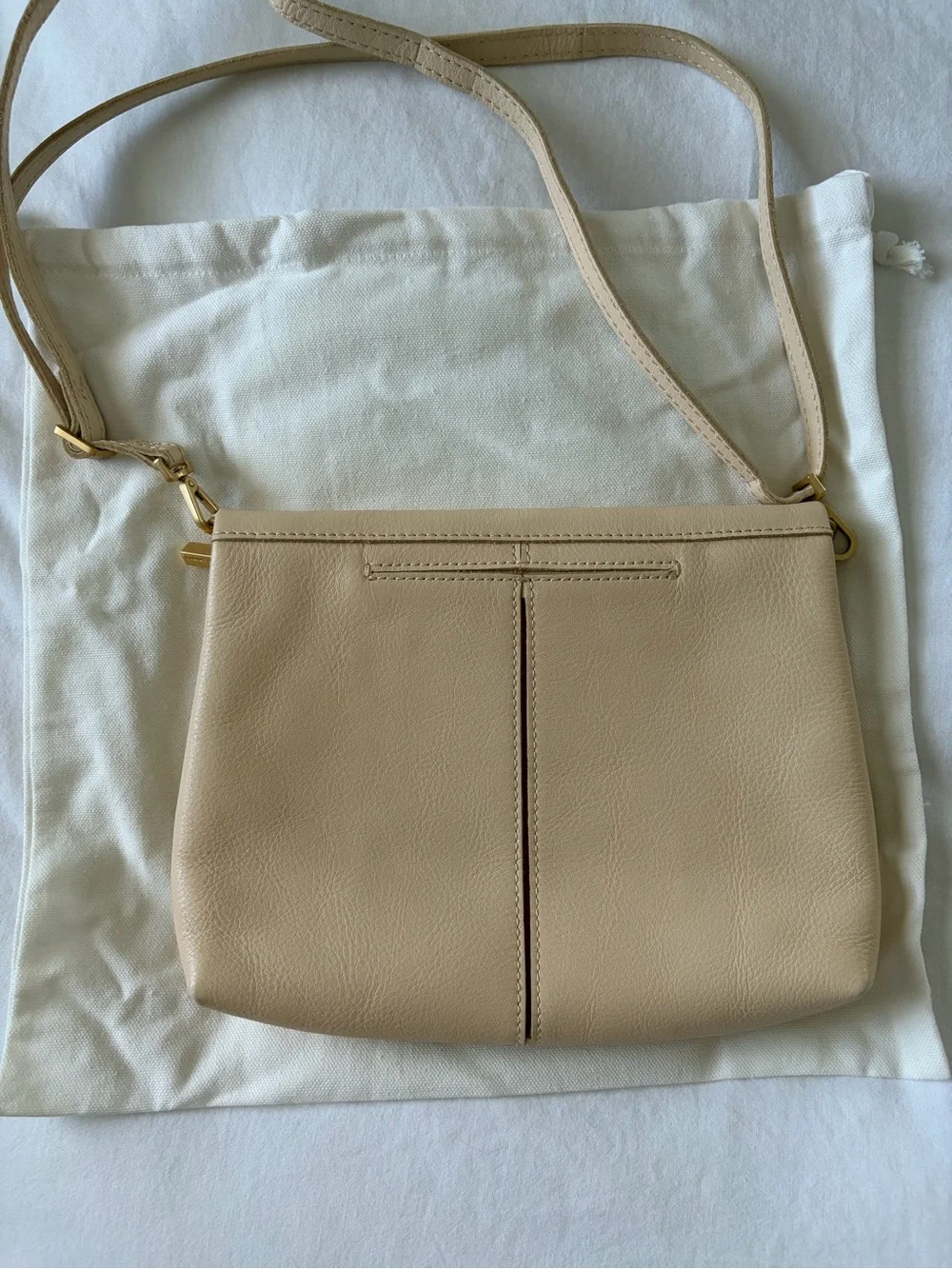 Hammitt VIP Leather Crossbody with Gold Hardware