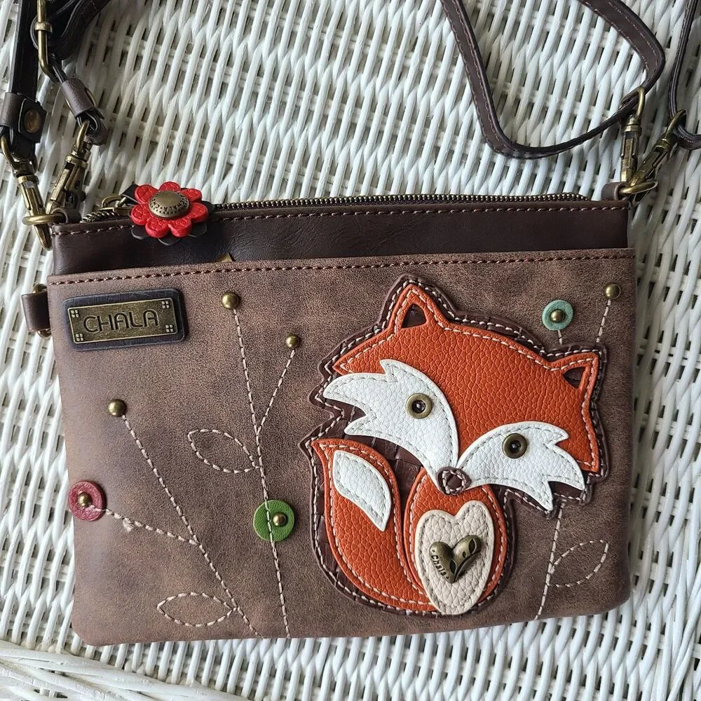 Chala Mini Crossbody Purse Handbag - Fox - Woodland - Forest Friends Collection