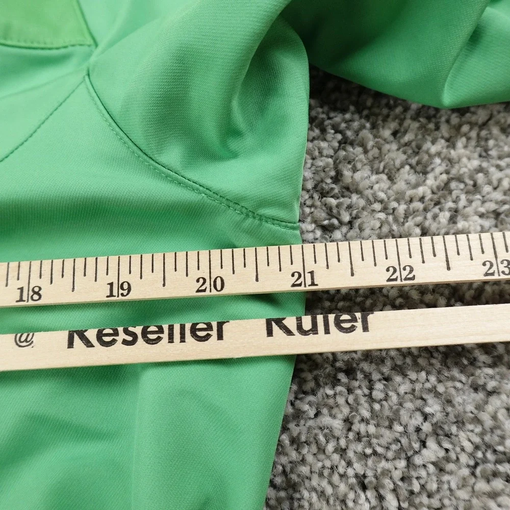 VTG Nike Golf Jacket Womens M Green Pullover 1/4 Zip Mock Windbreaker Y2K Active