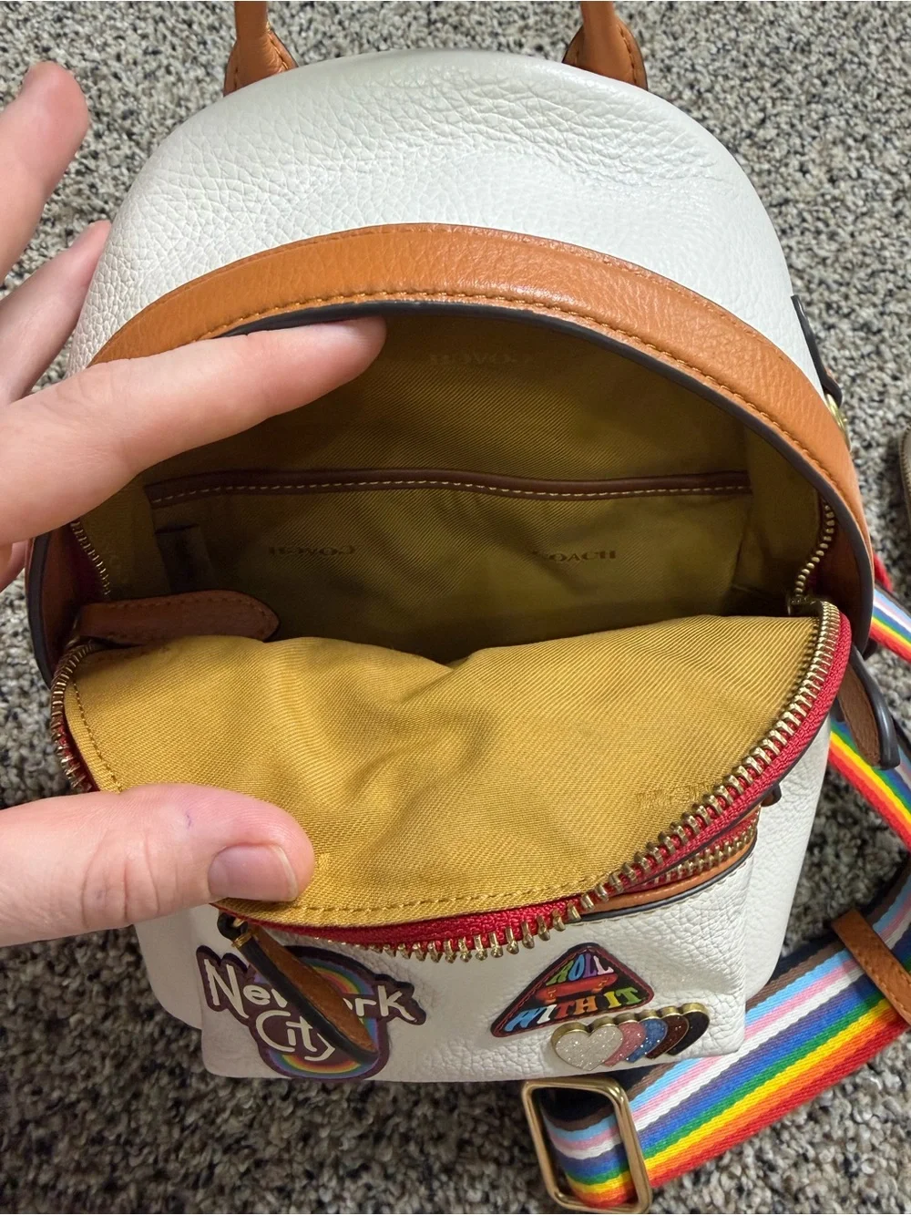 Coach mini backpack