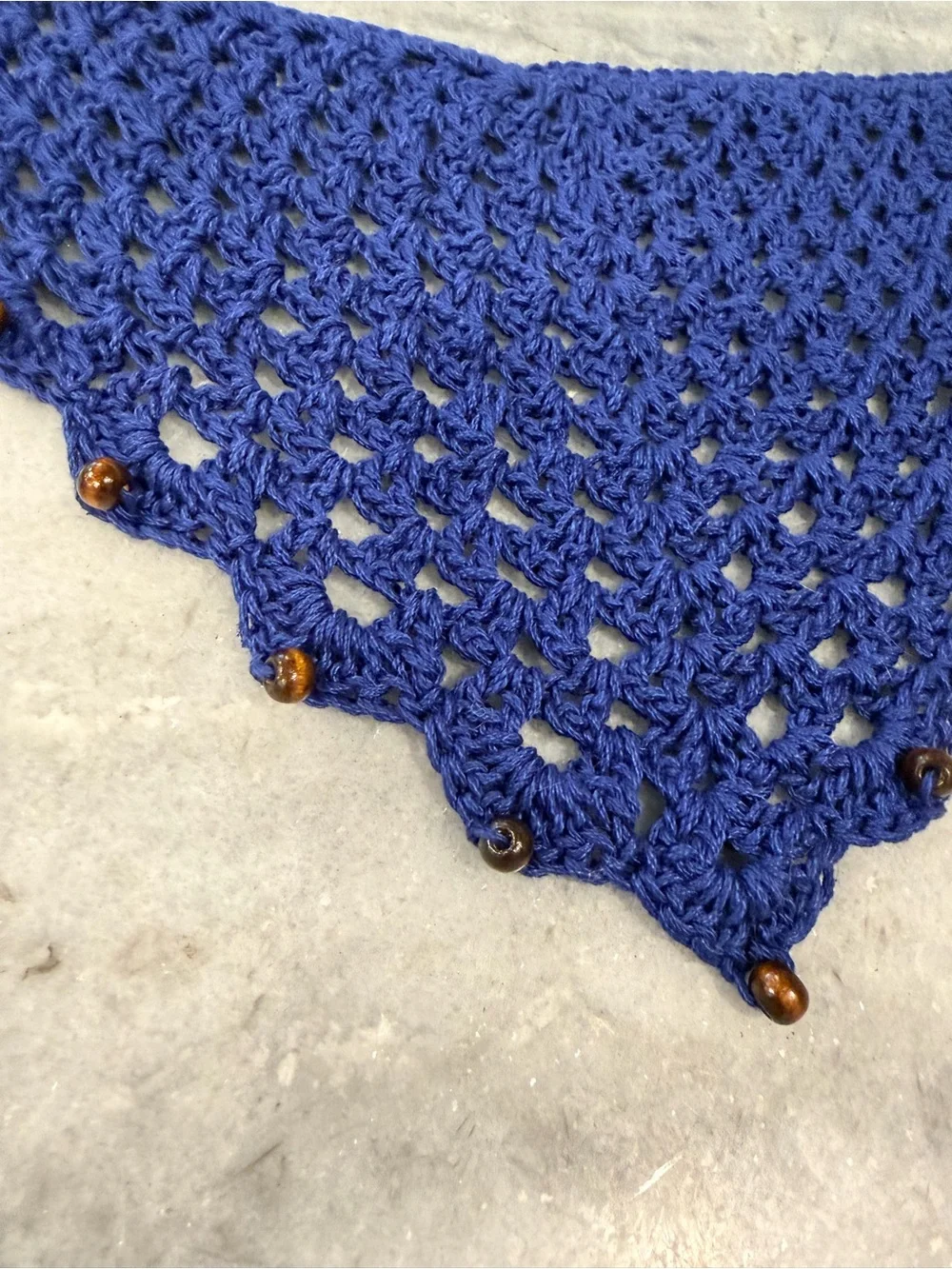 Handmade crochet kerchief