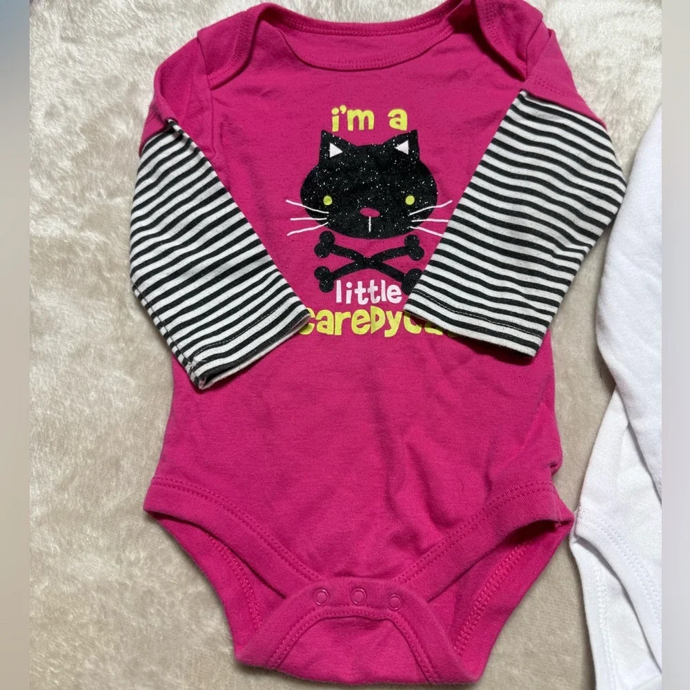 Baby Girl Long Sleeve Bodysuits Onesies Bundle | 12M | Chickpea and more
