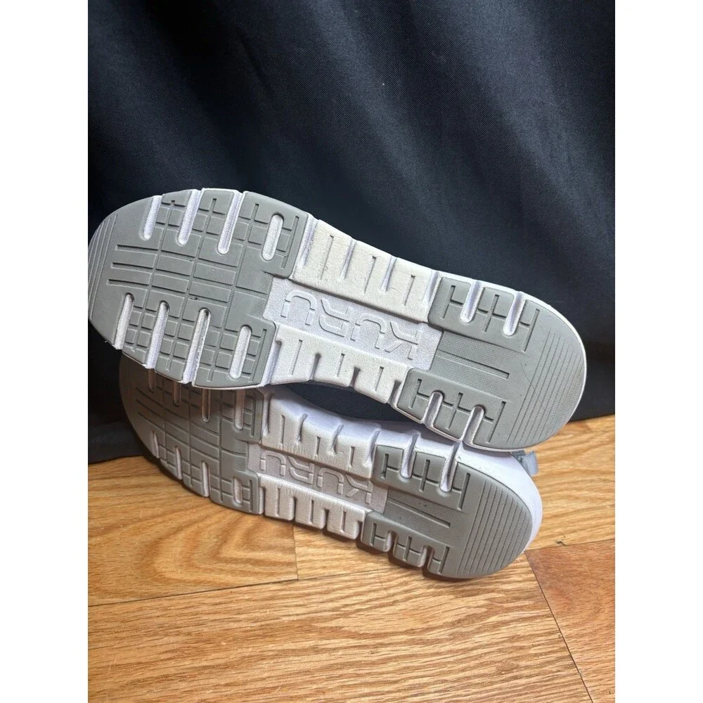 Kuru Flex Via Mens Size 10.5 Gray White Athletic Running Walking Shoes Sneakers