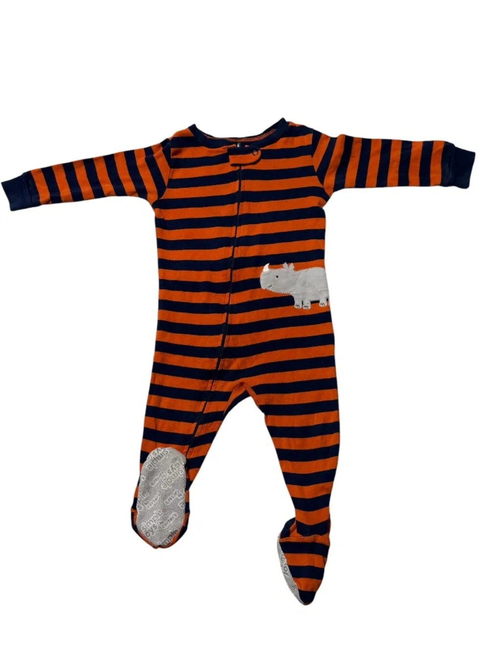 Carter's Baby Boy Footie Striped Pajamas Size 12 Months