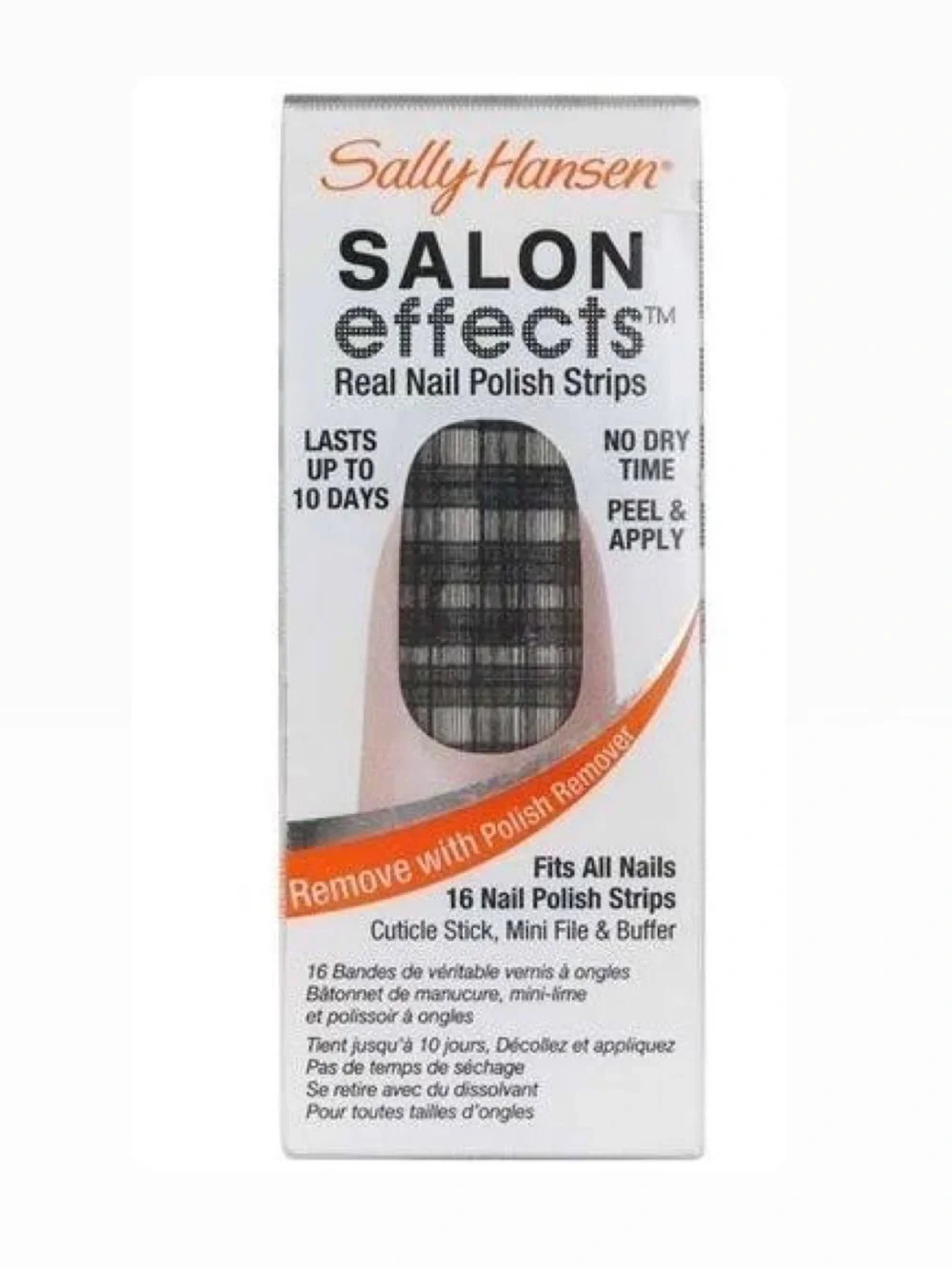 Sally Hansen Salon Effects Real Nail Polish Strips Tweed-Le Dee 550