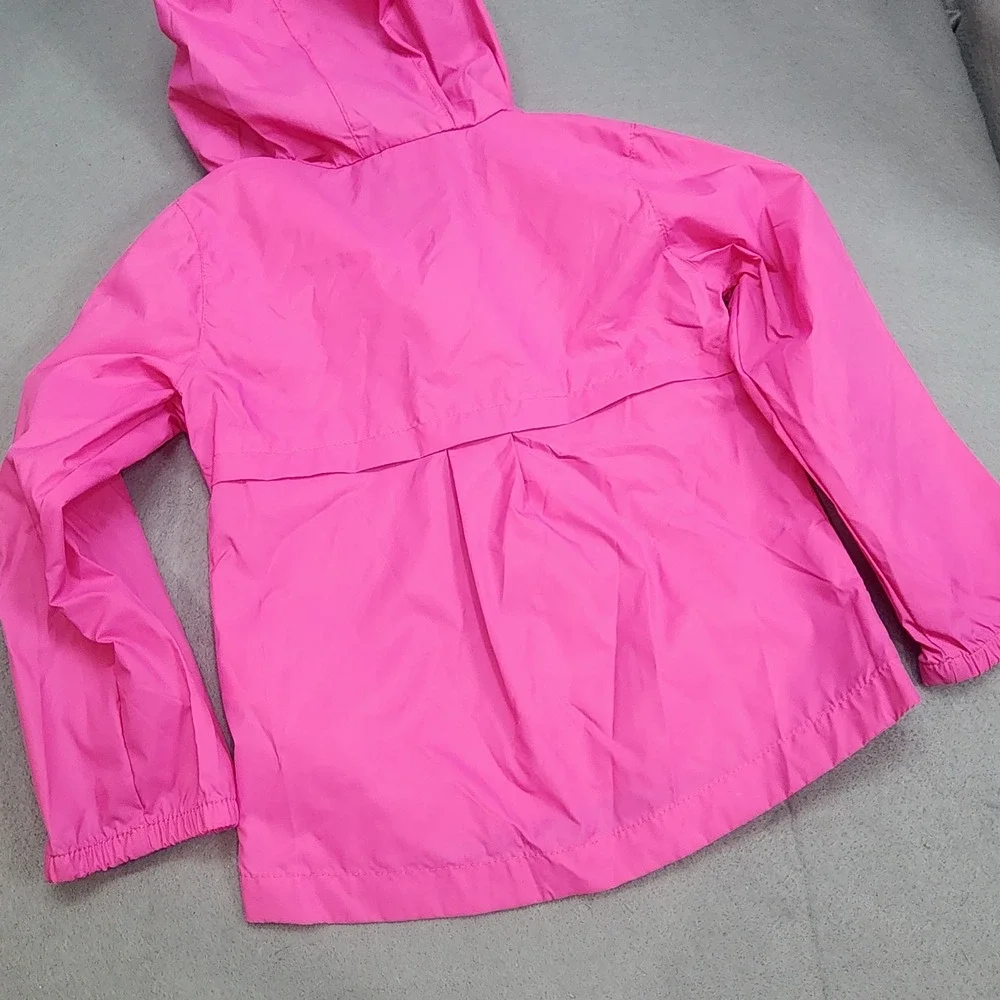 Columbia Windbreaker Jacket Pink Hooded Full Zip Kids XXS 4/5