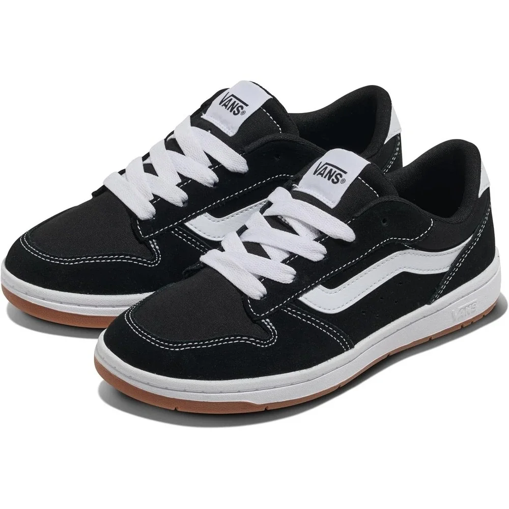 Vans Ryland LS Black/White Suede Canvas Men's Sneakers Size 12