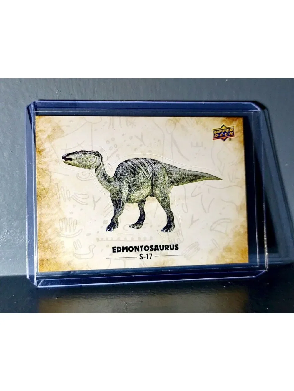 2015 Upper Deck Dinosaurs Edmontosaurus #S-17 Trading Sticker Card