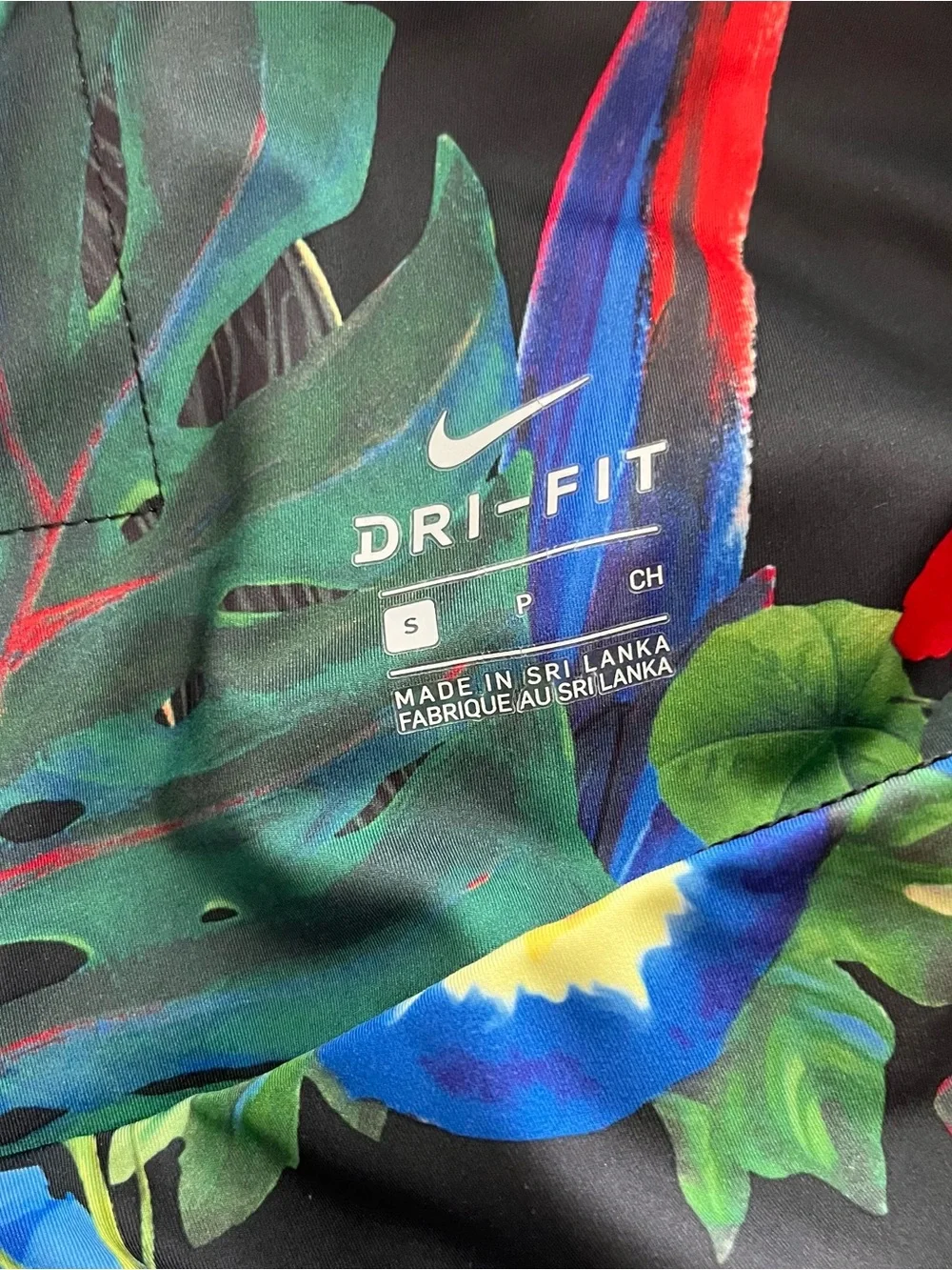 Nike Power 7/8 Training Tights Leggings Small S Tropical Floral Mesh Women’s