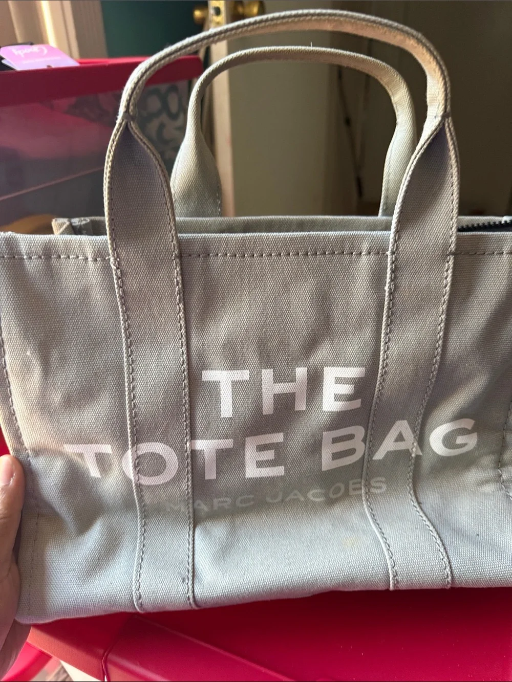 Marc Jacobs  Gray Canvas Tote used