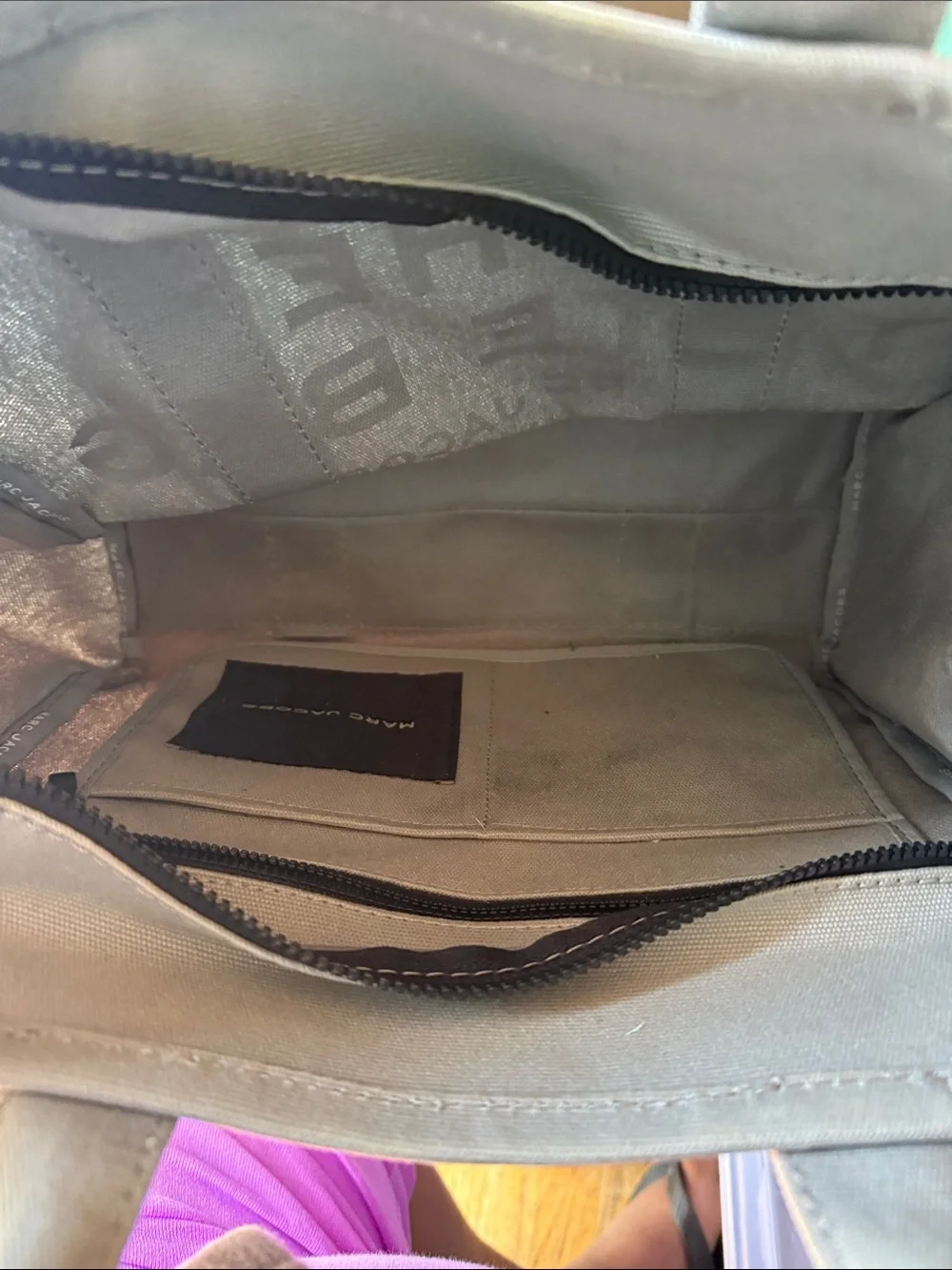 Marc Jacobs  Gray Canvas Tote used