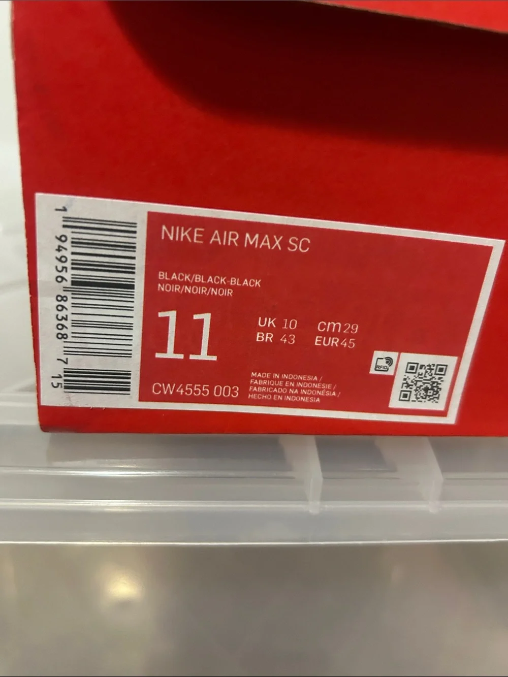 Nike Black Men's Air Max Sneakers