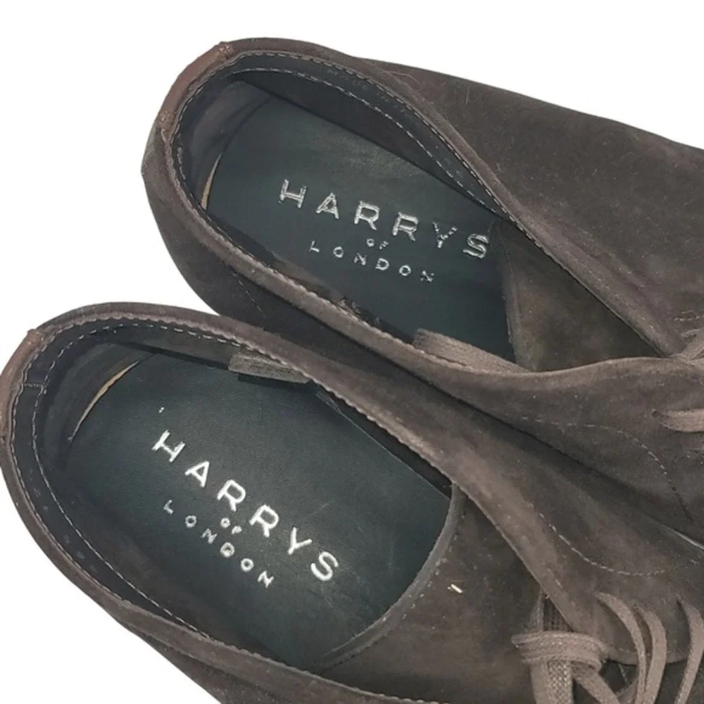 Harrys of London‎ Mens 13 Brown Suede Chukka Desert Boots Vibram Italy Luxury
