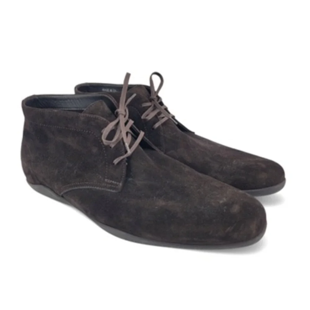 Harrys of London‎ Mens 13 Brown Suede Chukka Desert Boots Vibram Italy Luxury