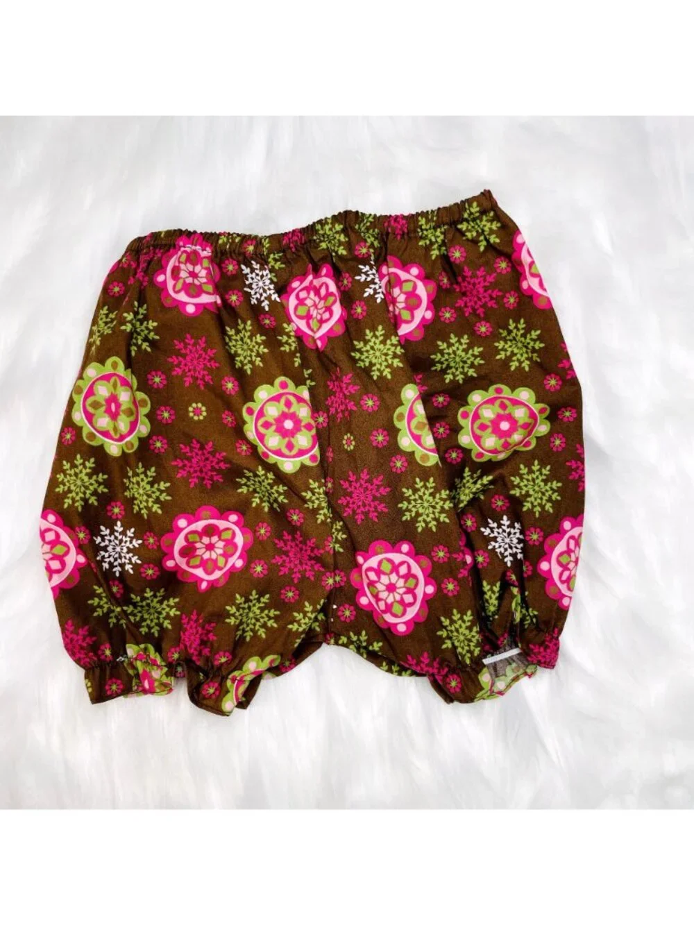 Petit Pomme Floral Long Sleeve Smocked Dress + Bloomers Set Outfit 24m +