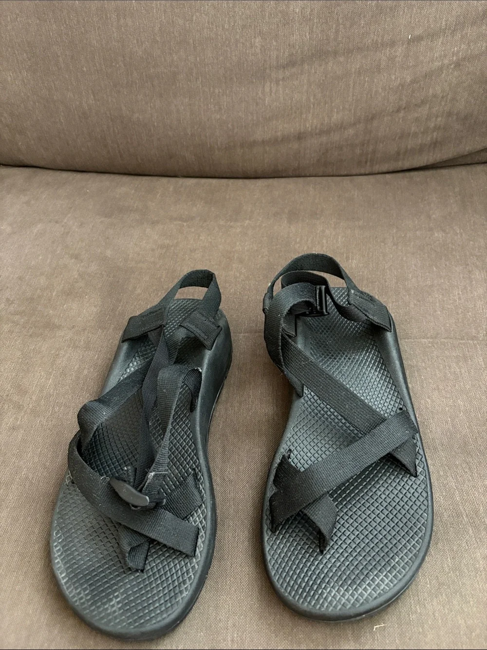 Chaco Black Adjustable Strap Sandals